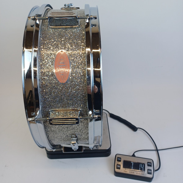 Duplex 5x14"Summit Snare Drum 60s Silver Sparkle Grossman Cleveland Rogers Luxor