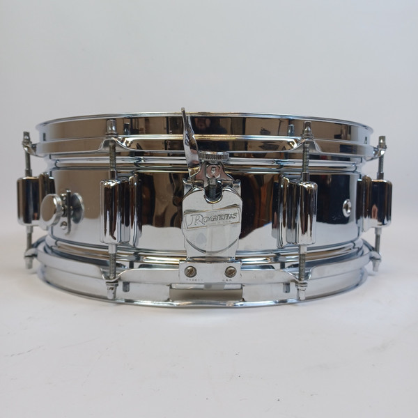 *Rogers 60s COB Dayton Powertone Snare Drum 5x14"Chrome Brass Script Vintage*