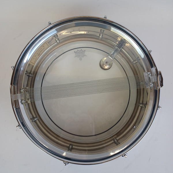 *Rogers 60s COB Dayton Powertone Snare Drum 5x14"Chrome Brass Script Vintage*