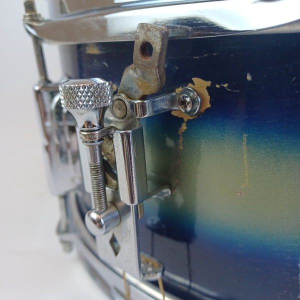 Leedy 5.5x14"Blue/Silver Duco Snare Drum 8-Lugs+3Pt 50s Slingerland SlingerLeedy