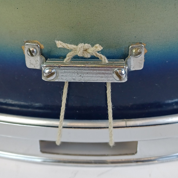 Leedy 5.5x14"Blue/Silver Duco Snare Drum 8-Lugs+3Pt 50s Slingerland SlingerLeedy