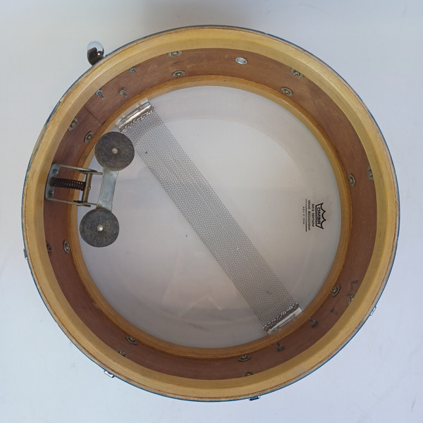 Leedy 5.5x14"Blue/Silver Duco Snare Drum 8-Lugs+3Pt 50s Slingerland SlingerLeedy