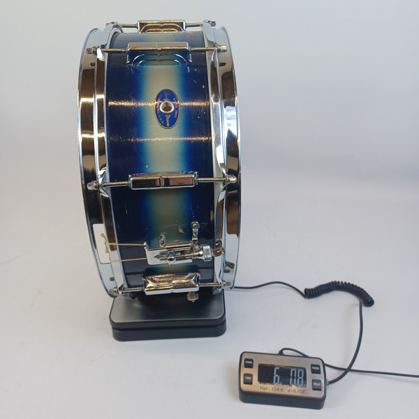 Leedy 5.5x14"Blue/Silver Duco Snare Drum 8-Lugs+3Pt 50s Slingerland SlingerLeedy