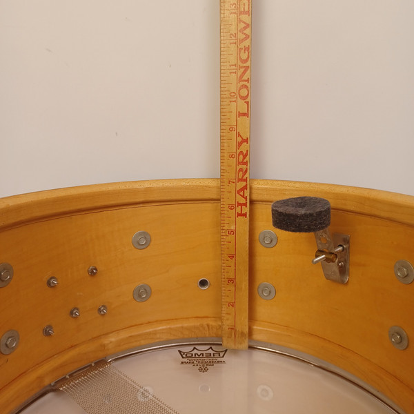 Slingerland 1972 Radio King #111 7x14"Snare Drum Blue Sparkle/Maple Vintage 70s