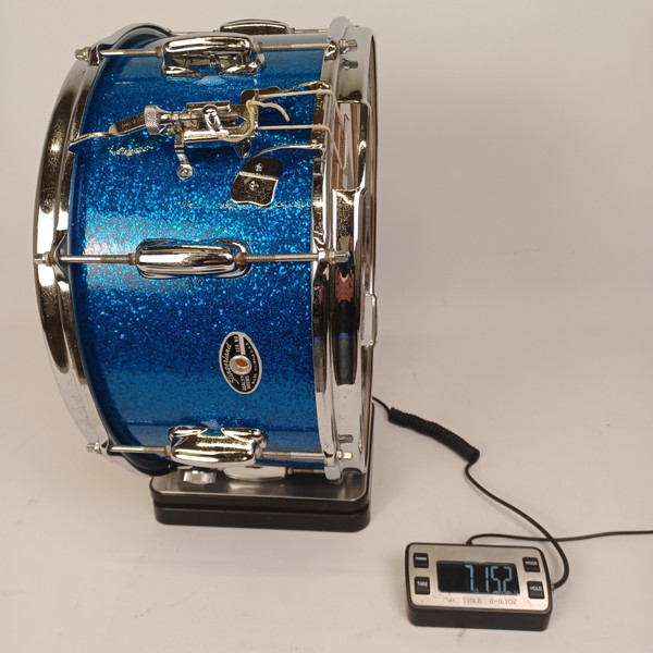 Slingerland 1972 Radio King #111 7x14"Snare Drum Blue Sparkle/Maple Vintage 70s