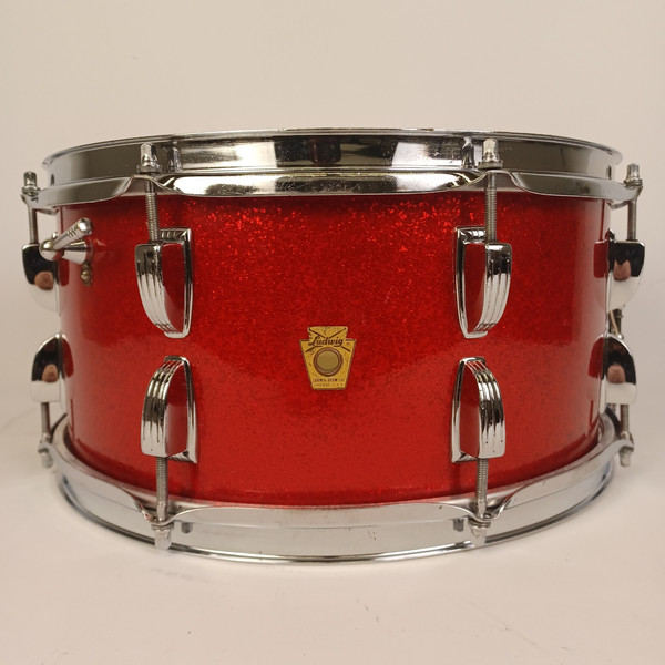 Ludwig 6.5x14"#912 School Festival Red Sparkle 3Ply Mahogany Vintage 60s #458125