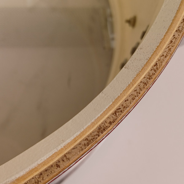 Ludwig 6.5x14"#912 School Festival Red Sparkle 3Ply Mahogany Vintage 60s #458125