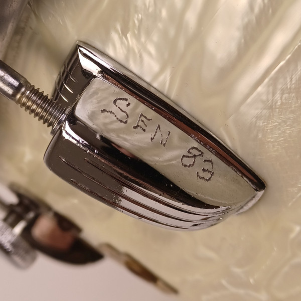 Ludwig 10x14"1969 White Marine Pearl Marching Snare Drum Keystone 3Ply Maple WMP