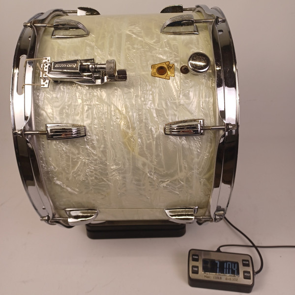 Ludwig 10x14"1969 White Marine Pearl Marching Snare Drum Keystone 3Ply Maple WMP