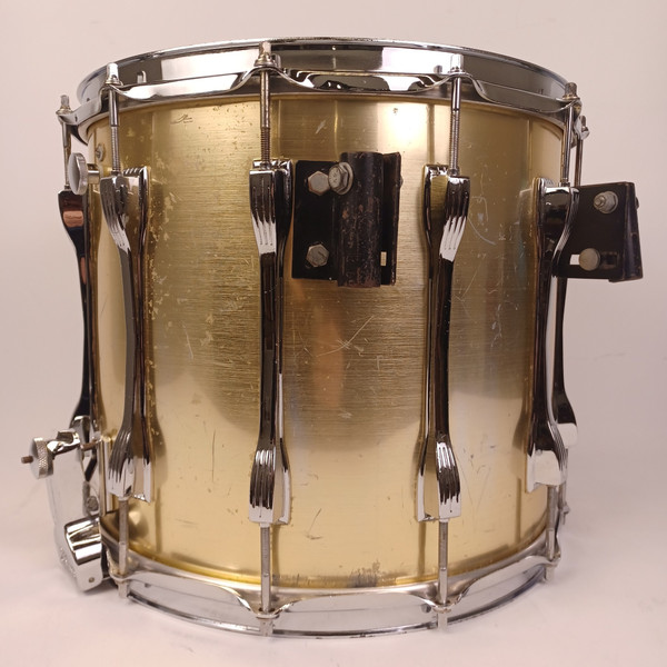 Ludwig 12x14" Brushed Silver Challenger ST Plus Snare Drum Vintage 1984 Marching