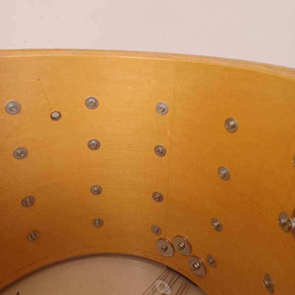 Ludwig 12x14" Brushed Silver Challenger ST Plus Snare Drum Vintage 1984 Marching