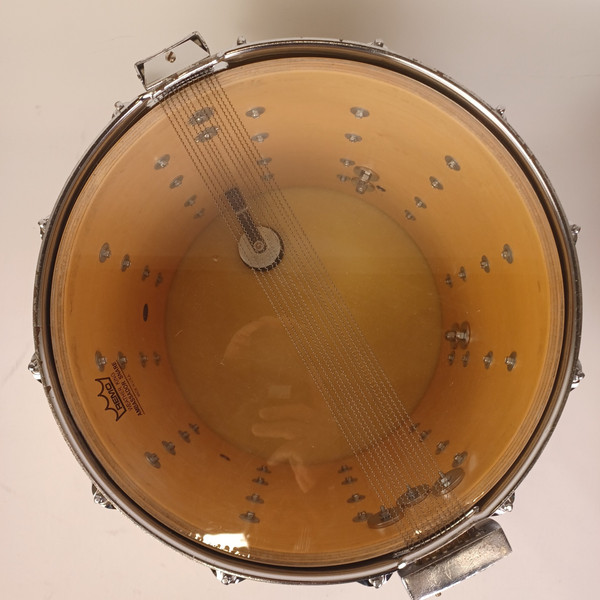 Ludwig 12x14" Brushed Silver Challenger ST Plus Snare Drum Vintage 1984 Marching