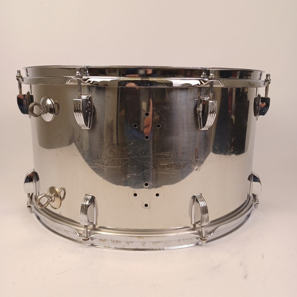 Ludwig 10x18"Stainless Steel Bass Drum/Timp-Tom#700 Vintage 1977 Jazz Blue/Olive