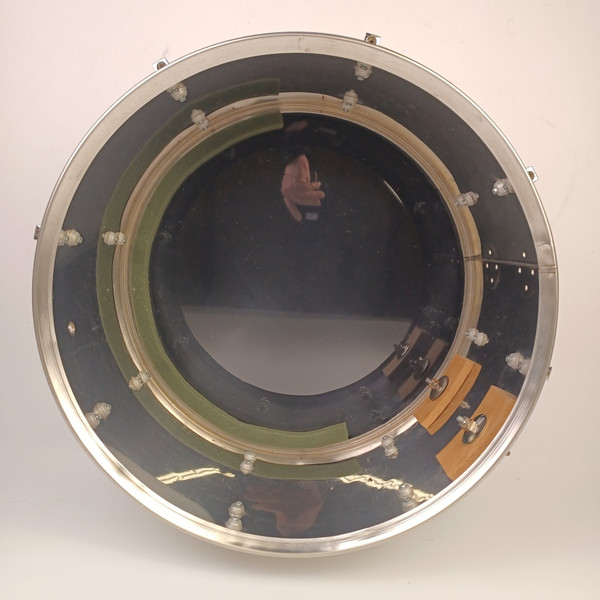 Ludwig 10x18"Stainless Steel Bass Drum/Timp-Tom#700 Vintage 1977 Jazz Blue/Olive