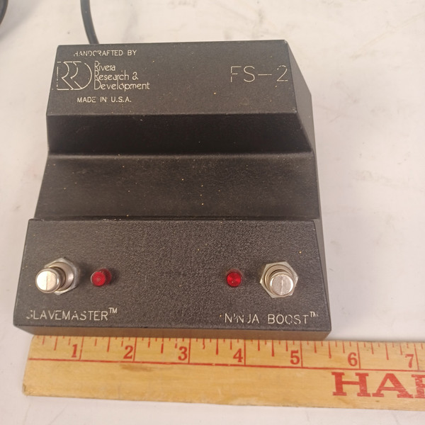 Rivera FS-2 Footswitch Amp Pedal M60/M100/M120 TBR1 1991 SlaveMaster/Ninja Boost