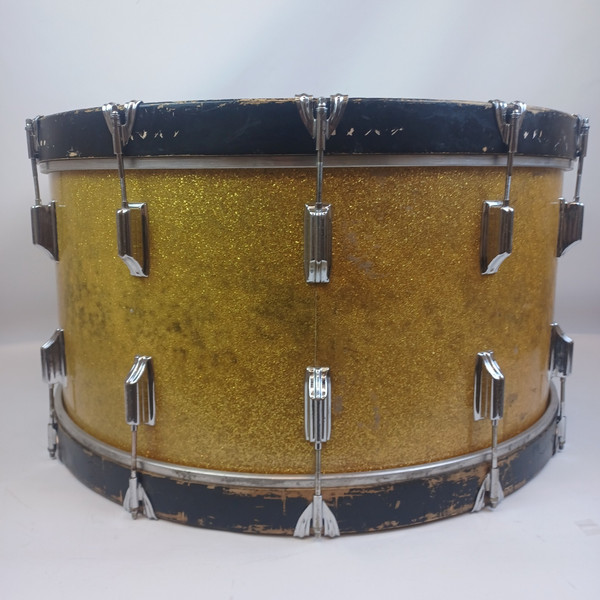 Rogers 60s 14x28"Dayton Holiday Bass Drum Virgin Gold Sparkle Pre-Powertone Ohio