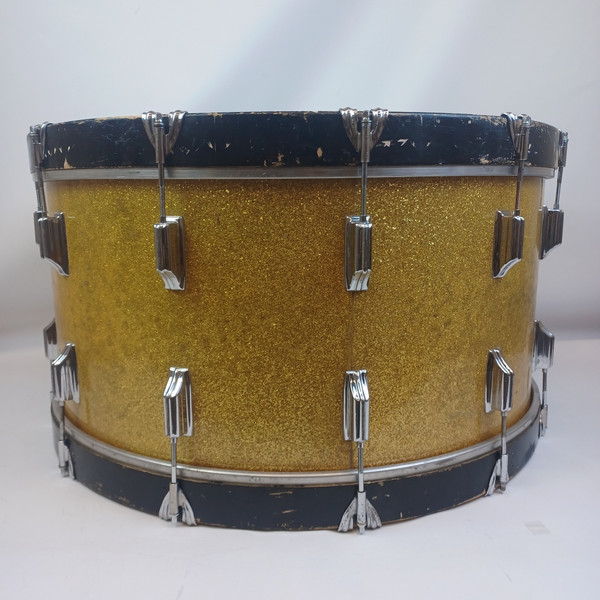 Rogers 60s 14x28"Dayton Holiday Bass Drum Virgin Gold Sparkle Pre-Powertone Ohio