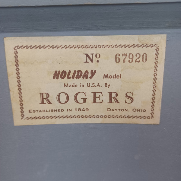 Rogers 60s 14x28"Dayton Holiday Bass Drum Virgin Gold Sparkle Pre-Powertone Ohio