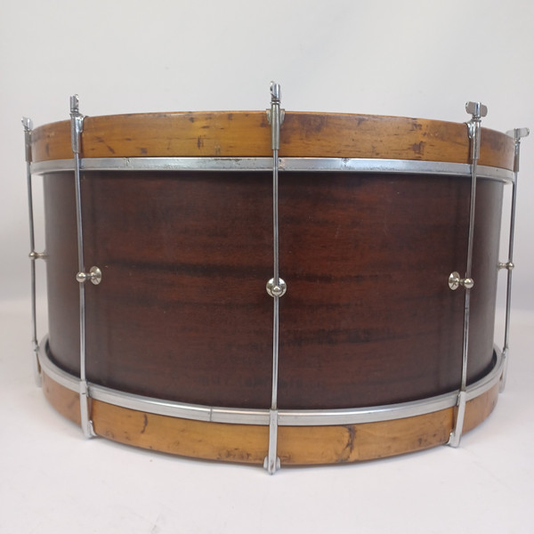 Wilson Bros 10x24"Bass Drum Vintage 20s Mahogany/Poplar+3x Maple ReRings Chicago