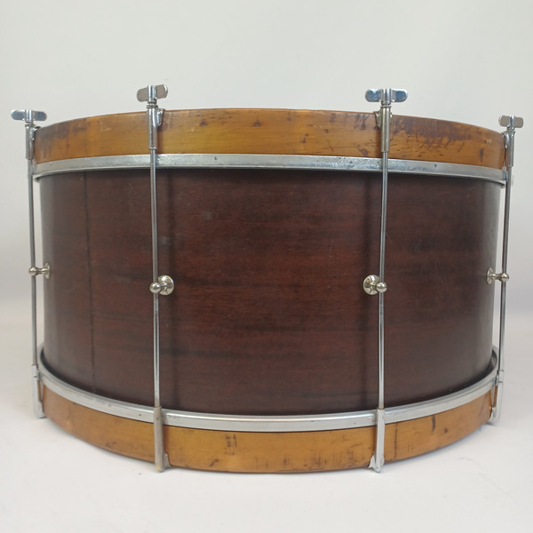 Wilson Bros 10x24"Bass Drum Vintage 20s Mahogany/Poplar+3x Maple ReRings Chicago