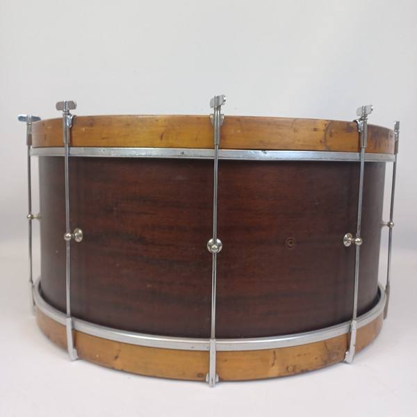Wilson Bros 10x24"Bass Drum Vintage 20s Mahogany/Poplar+3x Maple ReRings Chicago
