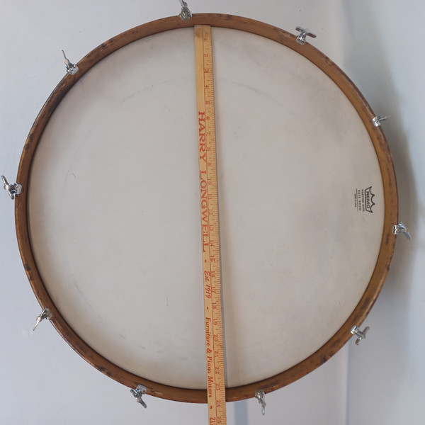 Wilson Bros 10x24"Bass Drum Vintage 20s Mahogany/Poplar+3x Maple ReRings Chicago