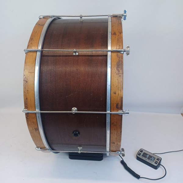 Wilson Bros 10x24"Bass Drum Vintage 20s Mahogany/Poplar+3x Maple ReRings Chicago