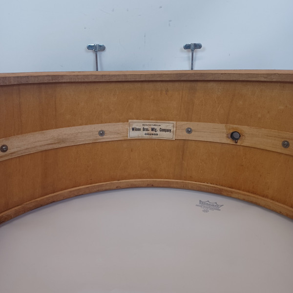 Wilson Bros 10x24"Bass Drum Vintage 20s Mahogany/Poplar+3x Maple ReRings Chicago