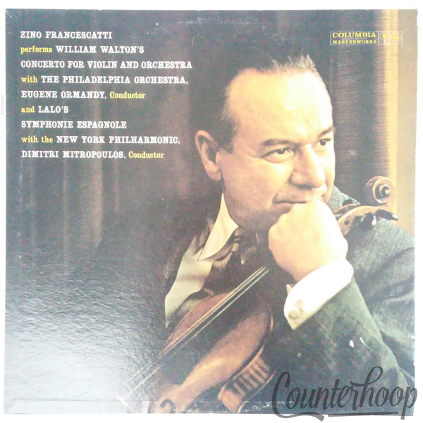 Zino Francescatti/Eugene Ormandy/NY Philharmonic/Mitropoulos-Walton/Lalo'60 Mono