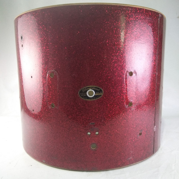 Slingerland 12x15"Red Sparkle Snare Drum Shell Vintage 3Ply Marching 60s Parade