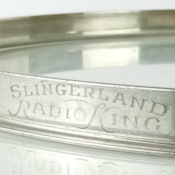 Slingerland 13"NOB Radio King ENGRAVED Single-Flange Tom Drum Batter Rim/Hoop US