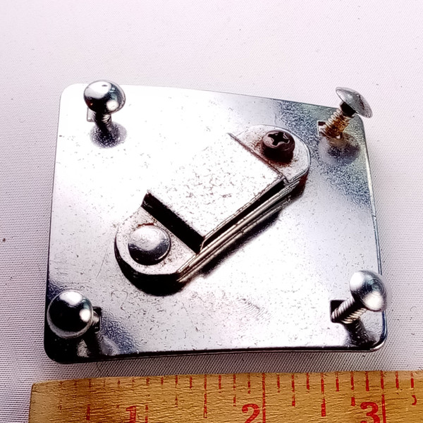 Rogers Diamond Ride Tom Shell/Bass Drum Rail Mount Chrome Bracket Vintage 60s US