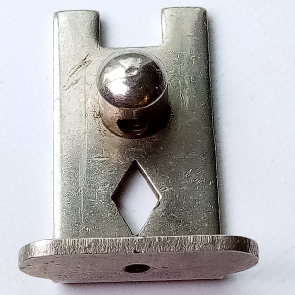 Slingerland 3Point 1950-8 Radio King Throw-Off/Strainer Slide Plate Nickel Three