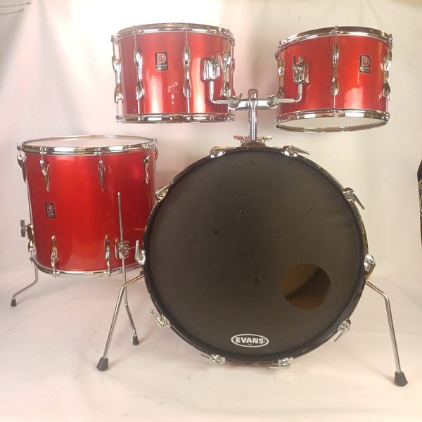 *Premier 22,13,14,16" Polychromatic Red B304 Drum Set 3Ply Birch/Mahogany 70s UK