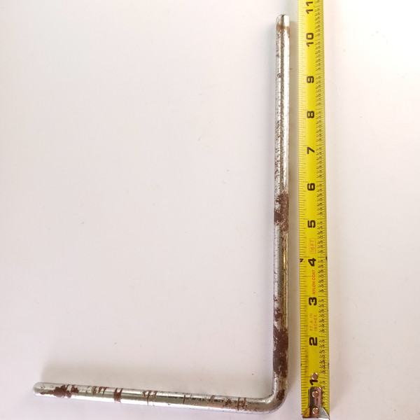 Slingerland 3/8x7x11"Cymbal L-Arm Rod Chrome Vintage 50s Bass Drum Mount Holder