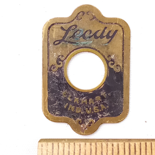 Leedy 1930-40s"Elkhart,Ind USA" Blue/Brass Badge Snare/Bass/Tom Drum Vintage USA