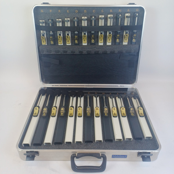 Schulmerich Two-Octave Melody Chimes G4-G6 25-Note Set+Hardshell Case Instrument