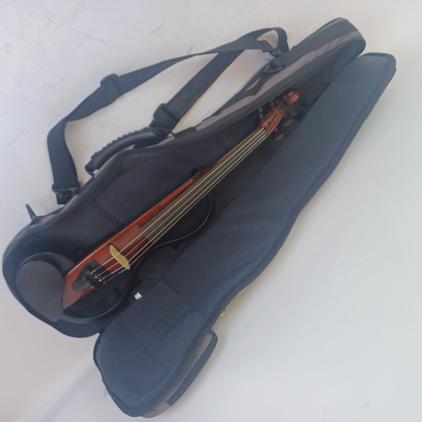 Yamaha SV110 Electric Silent Violin Brown+Bow+Backpack Soft-Shell Case 4/4String