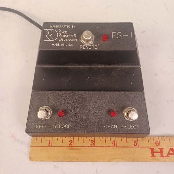 Rivera FS1 Footswitch Amp Pedal M60/M100/M120 TBR1'91 Loop/Channel Select/Reverb