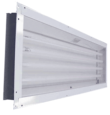 4 Foot 4 Lamp Fluorescent Rear Access Paint Booth Light Paint Booth