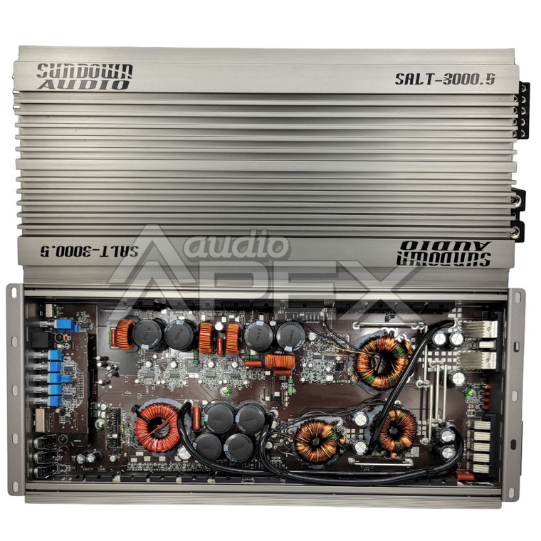 Sundown Audio SALT-3000.5 (SALT Series) Car Amplifier 5 Channel 250 Watts RMS x 4Ch 2000 Watts RMS x 1Ch
