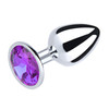 Plu001 Round Gem Plug Silver Chrome Plu001 Round Gem Plug Silver Chrome