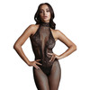 Le Desir Des026 Halterneck Fishnet And Lace Bodystocking