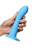 Simply Sweet 7" Ribbed Silicone Dildo
