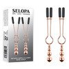Selopa Beaded Nipple Clamps Rose Gold