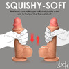 Jock Real Skin Silicone Dildo with Balls 8"