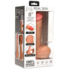Jock Real Skin Silicone Dildo with Balls 8"