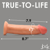 Jock Real Skin Silicone Dildo  8.5"