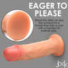 Jock Real Skin Silicone Dildo 8"