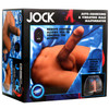 Jock Vibrating & Squeezing Male Masturbator With Poseable Dildo